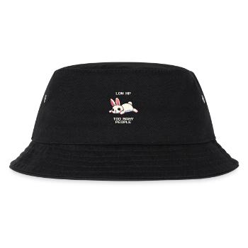 Wenig HP, zu viele Leute | Introvertiert Humor - Kinder Bucket Hat - Schwarz - Vorne