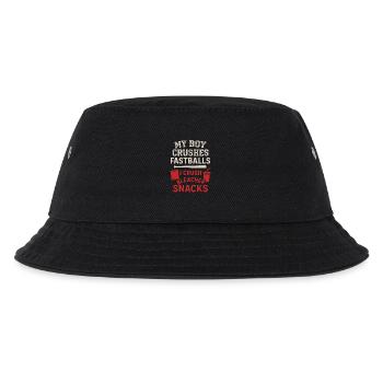 Boy Mom Baseball Proter Son Homerun Travel Team - Kids’ Bucket Hat - black - Front