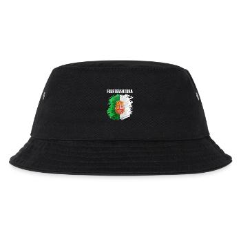 Fuerteventura Flaggen Design - Kinder Bucket Hat - Schwarz - Vorne