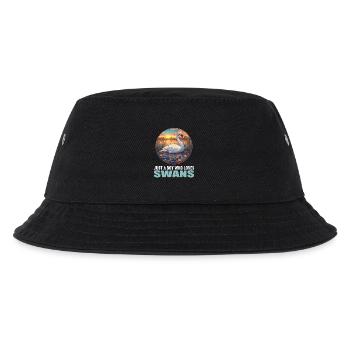 Swans Swan - Kids’ Bucket Hat - black - Front