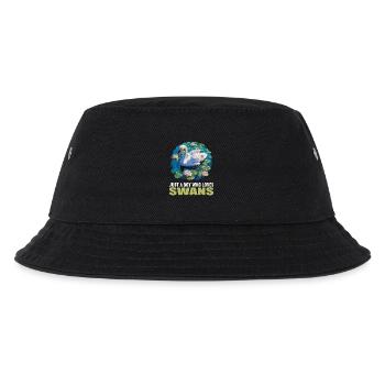 Swans Swan - Kids’ Bucket Hat - black - Front