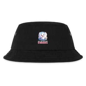 Swans Swan - Kids’ Bucket Hat - black - Front