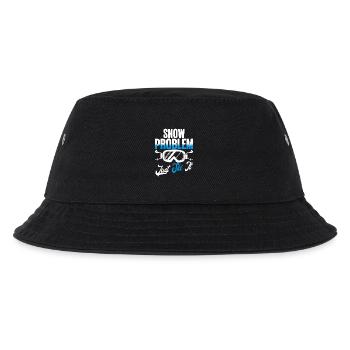 Ski Skifahrer Wintersport Snow problem - Kinder Bucket Hat - Schwarz - Vorne