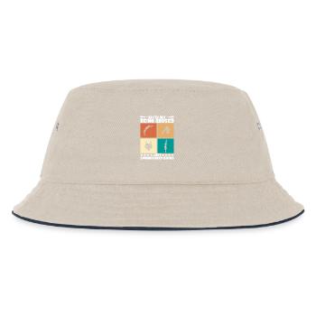 Kunstspringen Turmspringer Sprungbrett - Kinder Bucket Hat - Natur/Navy - Vorne