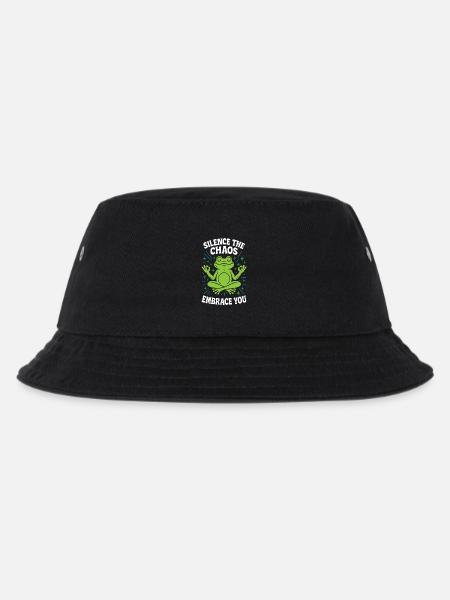 Bring Das Chaos Zum Schweigen Umgib Dich - Kinder Bucket Hat - Schwarz