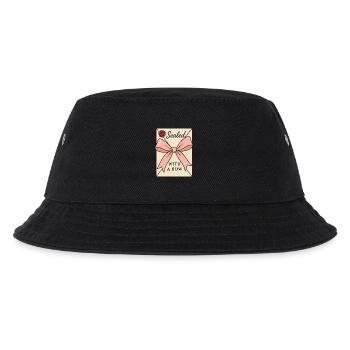 Coquette esthétique noeud motif girly pastel - Bob Enfant - noir - Devant