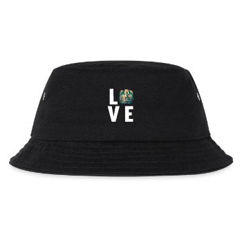 Drachen Drache - Kinder Bucket Hat - Schwarz - Vorne