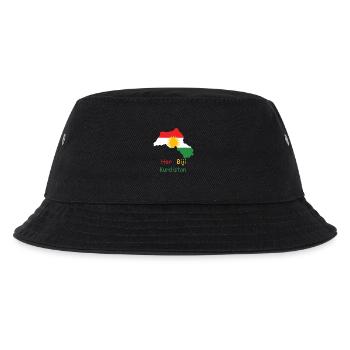 Drapeau du Kurdistan avec soleil kurde - Bob Enfant - noir - Devant