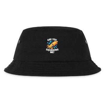 Verspieltes Meeresdesign mit Oktopus - Kinder Bucket Hat - Schwarz - Vorne