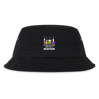 My Chemistry Puns Rarely Get Reaction - Kids’ Bucket Hat - black - Front