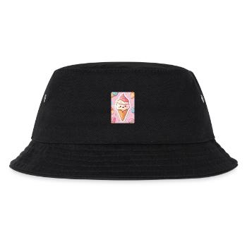Eiscreme - Kinder Bucket Hat - Schwarz - Vorne