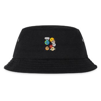 Space Planets Astronomy - Kids’ Bucket Hat - black - Front