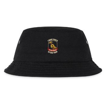 I have tools and use them Screwdriver Humor - Kids’ Bucket Hat - black - Front