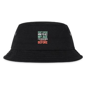 Birthday saying: No idea how to - Kids’ Bucket Hat - black - Front