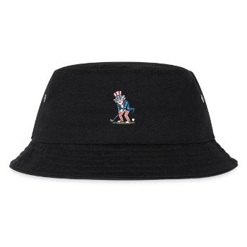 Golf Player Grandpa Independence Day 4th of July - Kinder Bucket Hat - Schwarz - Vorne