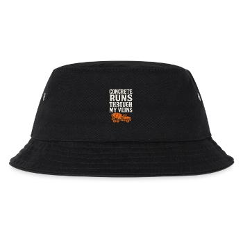Straßenbauteam Asphalt Betonmannschaft - Kinder Bucket Hat - Schwarz - Vorne