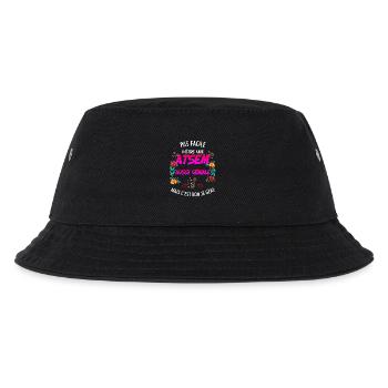 ATSEM Brilliant Kindergarten School Woman - Kids’ Bucket Hat - black - Front