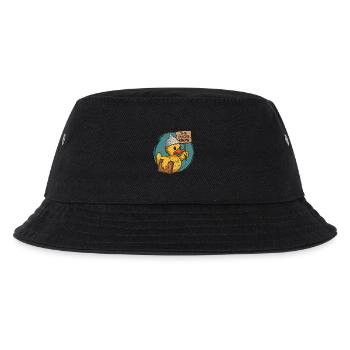 Humorvoller Enten-Tempelbau mit Verschwörung - Kinder Bucket Hat - Schwarz - Vorne