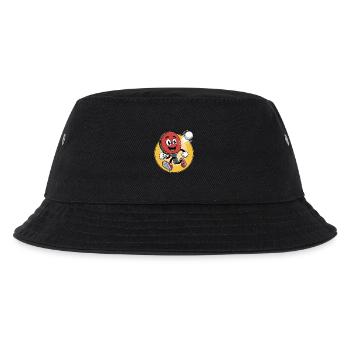 Table Tennis Cartoon Design - Kinder Bucket Hat - Schwarz - Vorne