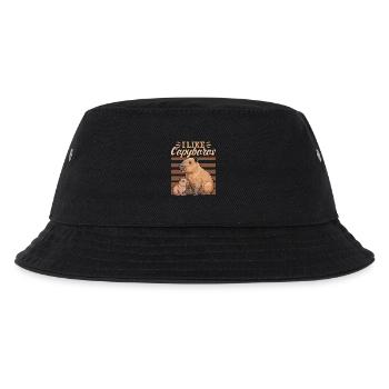 Funny aesthetic Kawaii Capybara - Kids’ Bucket Hat - black - Front