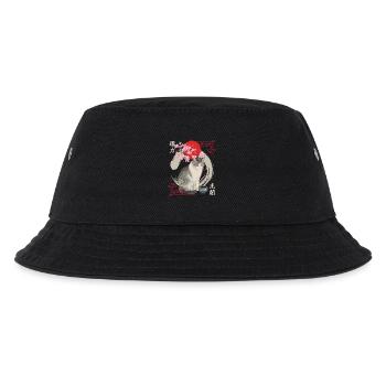 Chat japonais en fleurs de cerisier - Bob Enfant - noir - Devant