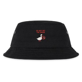Funny Gänse Meme Chaos Honk Zertifiziert Albern - Kinder Bucket Hat - Schwarz - Vorne