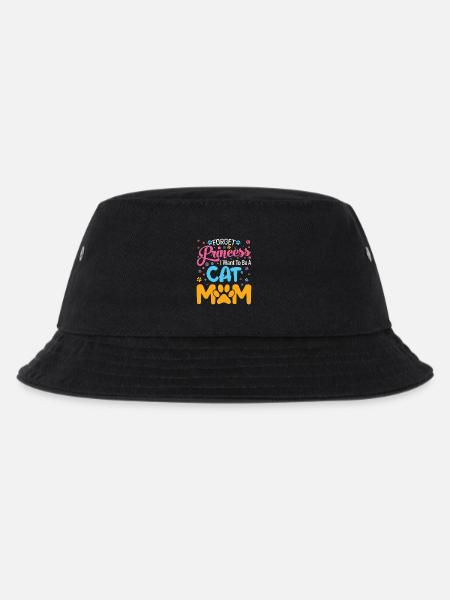 Ich will Katzenmama sein - Kinder Bucket Hat - Schwarz