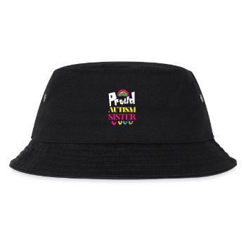 Proud Autism Sister Support autism awareness - Kids’ Bucket Hat - black - Front