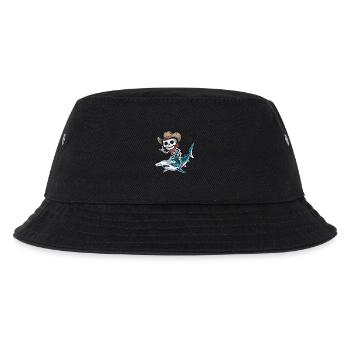 Squelette cow-boy chevauchant requin marteau - Bob Enfant - noir - Devant