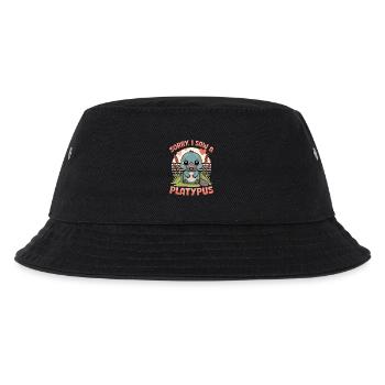 Funny aesthetic Kawaii Platypus - Kids’ Bucket Hat - black - Front