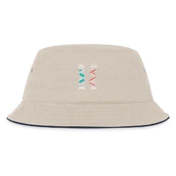 Biologielehrer Biologe Mikrobiologie Biologe - Kinder Bucket Hat - Natur/Navy - Vorne