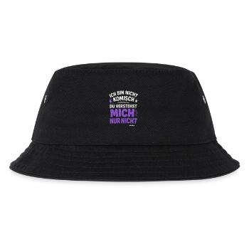 Ich bin nicht Komisch Du verstehst mich nur nicht - Kinder Bucket Hat - Schwarz - Vorne