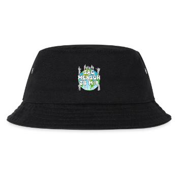 Globale Menschheit Vereint Gemeinschaft Diversität - Kinder Bucket Hat - Schwarz - Vorne