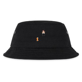 Funny Corgi Pocket Bucket Style Shirt - Kids’ Bucket Hat - black - Front