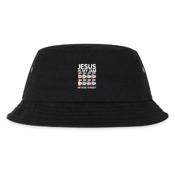  Jesus Ist Mein Ding Mit Gnade, Hoffnung, Glaube, - Kinder Bucket Hat - Schwarz - Vorne