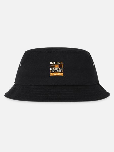 Ich bin nicht gestresst, ich bin gewürzt - Kinder Bucket Hat - Schwarz
