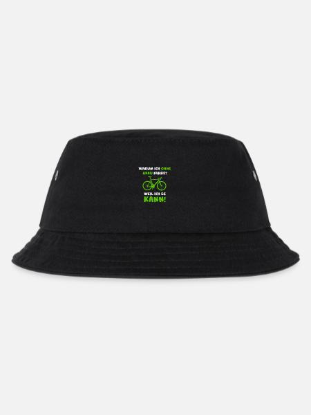 Gravel Bike Rennrad OHNE MOTOR Spruch Anti E-Bike - Kinder Bucket Hat - Schwarz