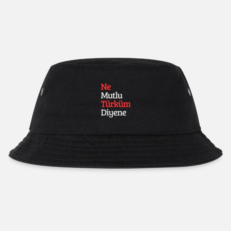 Turkey Design - Kids’ Bucket Hat - black