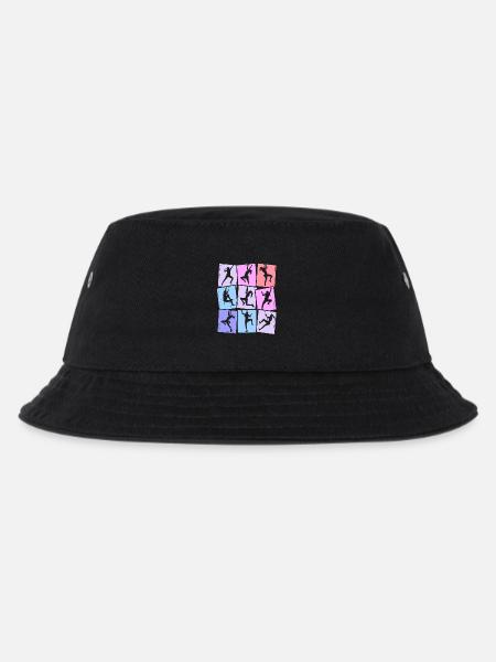 Klettern Berge Kletterer Bouldern Damen Mädchen - Kinder Bucket Hat - Schwarz