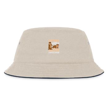 Seeotter Cartoon I'm Awesome - Kinder Bucket Hat - Natur/Navy - Vorne