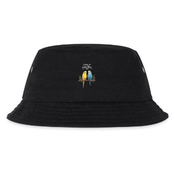 Wellensittich Vogel Liebhaber Wellensittiche - Kinder Bucket Hat - Schwarz - Vorne