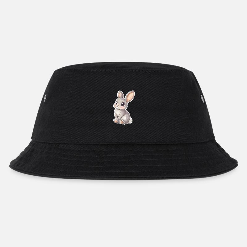 Hase - Kinder Bucket Hat - Schwarz