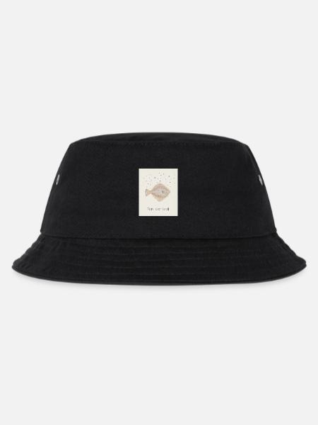 Mein Lieber Scholli Fischdesign - Kinder Bucket Hat - Schwarz