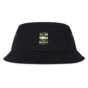 Ski Skiing - Kids’ Bucket Hat - black - Front