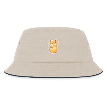 Maus - Kinder Bucket Hat - Natur/Navy - Vorne