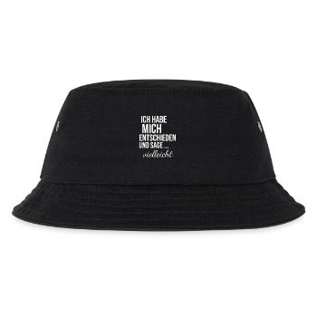 Ich habe mich entschieden und sage vielleicht - Kinder Bucket Hat - Schwarz - Vorne