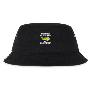 Ich war noch gar nicht fertig mit Wochenende - Kinder Bucket Hat - Schwarz - Vorne