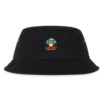 Nebenquest: Ball werfen | Hund Apportieren - Kinder Bucket Hat - Schwarz - Vorne