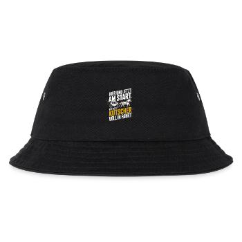 Hier Und Jetzt Am Start Der Beste Kutscher Voll - Kinder Bucket Hat - Schwarz - Vorne