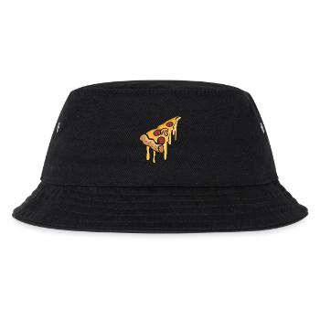 Labbrige Pizza Cartoon Slice - Kinder Bucket Hat - Schwarz - Vorne